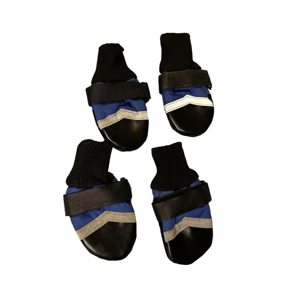 Guardian Gear All Weather Fleece Lined Dog Boots Booties Blue size Small